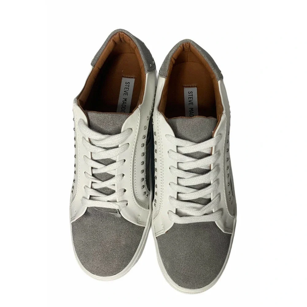 NEW Steve Madden Annita Court Fashion Sneakers Shoes Leather Animal Print Size 8